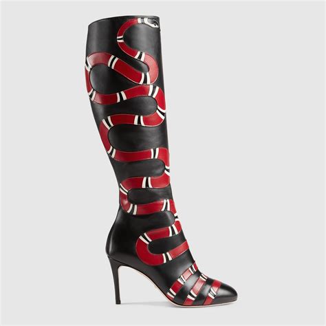 gucci snake on shoe|gucci boots snake bottom.